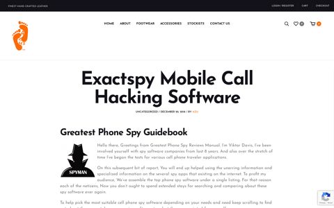 Exactspy Mobile Call Hacking Software - Azu's Leather