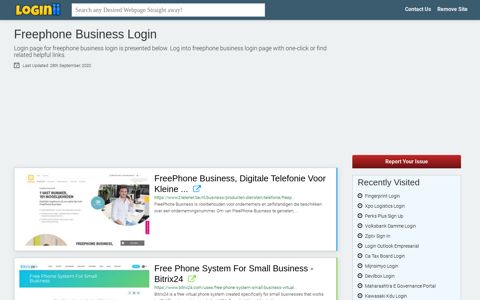 Freephone Business Login - Loginii.com