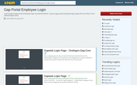 Gap Portal Employee Login - Loginii.com