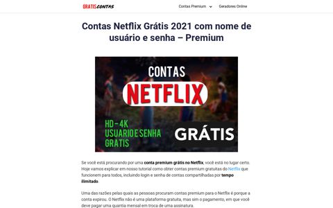 Contas Netflix Grátis 2020 com nome de usuário e senha ...