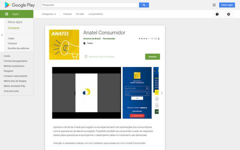 Anatel Consumidor – Apps no Google Play