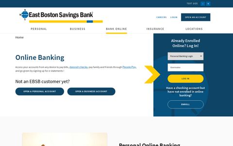 Online Banking | East Boston Savings Bank