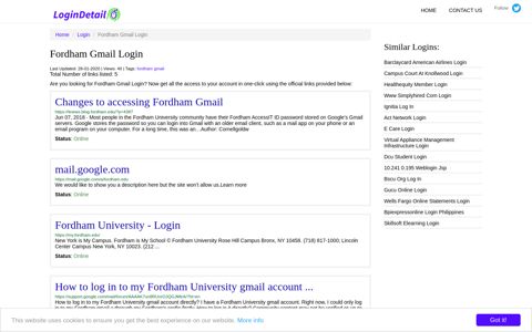 Fordham Gmail Login Changes to accessing Fordham Gmail - https ...