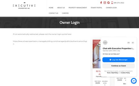 Owner Login | Executive Properties Inc