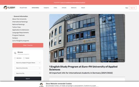 Euro-FH University of Applied Sciences: 1 Degree Programs ...