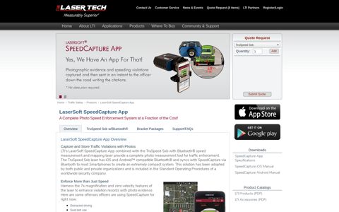 LaserSoft SpeedCapture App - Laser Technology