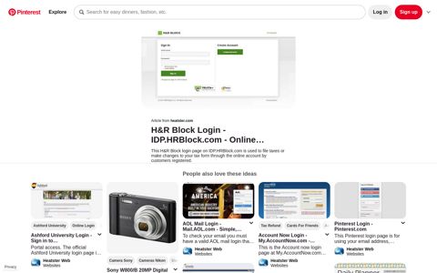 H&R Block Login - IDP.HRBlock.com - Online Account | Hr ...