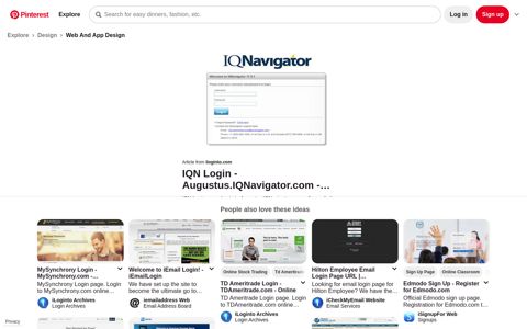 IQN Login | Signup, Login, Sign up page - Pinterest