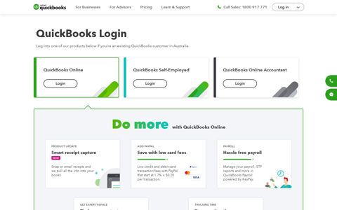 Online Login | Sign in to Your Account | QuickBooks Australia