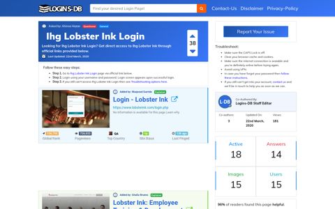 Ihg Lobster Ink Login - Logins-DB