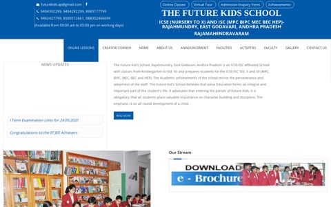 THE FUTURE KIDS SCHOOL, ICSE Nursery to X, ISE MPC ...