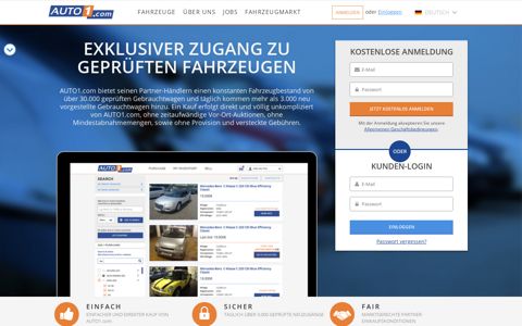 AUTO1.com - Exklusive Gebrauchtwagen für KFZ Händler