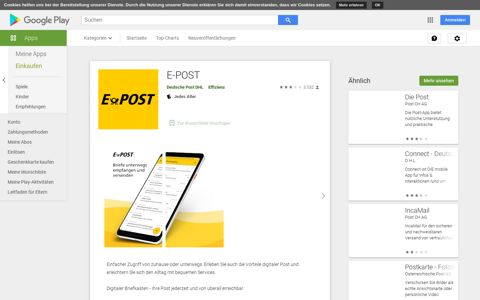 E-POST – Apps bei Google Play