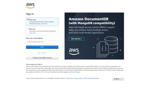 Amazon Web Services Sign-In - Amazon AWS
