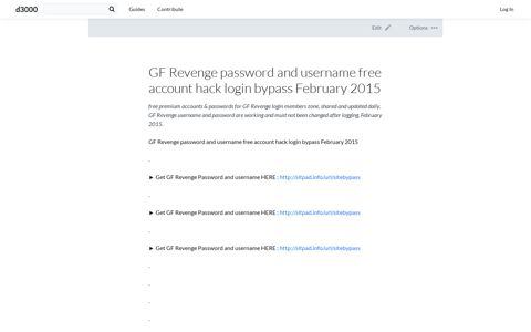 GF Revenge password and username free account hack login ...