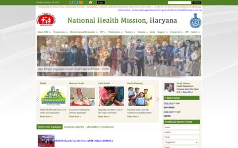 National Health Mission, Haryana