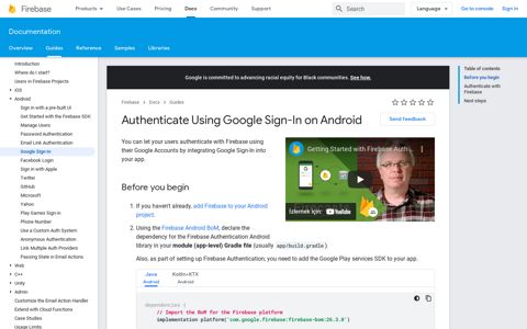 Authenticate Using Google Sign-In on Android | Firebase