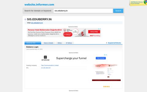 sis.eduberry.in at WI. Eduberry Login - Website Informer