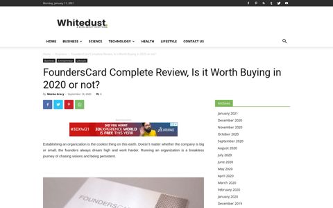 Is Founders card worth buying in 2020 or not? | WHITEDUST