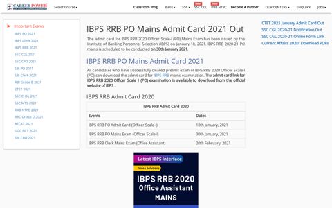 IBPS RRB Admit Card 2020 Out: Download PO & Clerk ...