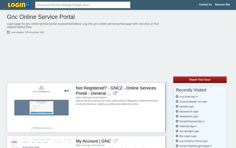 Gnc Online Service Portal - Loginii.com