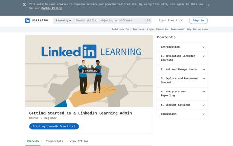Getting Started as a LinkedIn Learning Admin Online Class ...