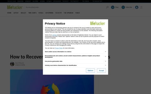 How to Recover Your Missing Firefox Passwords - Lifehacker