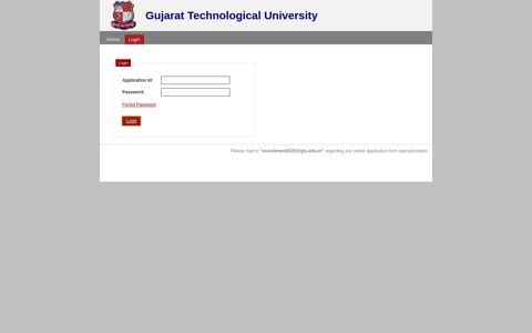 Login - GTU - Gujarat Technological University