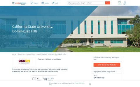 California State University, Dominguez Hills - Masters Portal