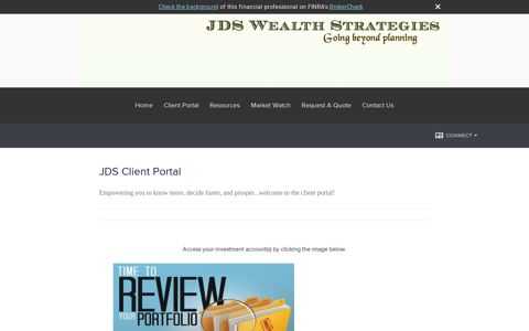 JDS Client Portal : JDS Wealth Strategies