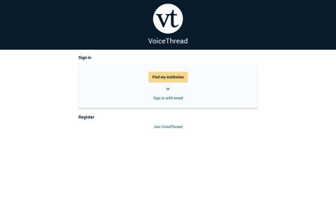Sign in - VoiceThread