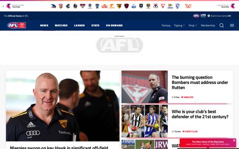 AFL - News, Videos, Fixtures, Scores & Results - AFL.com.au