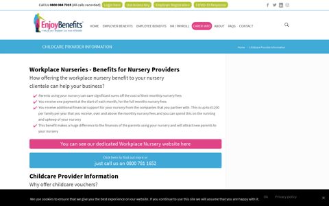 Childcare Provider Information | Enjoy Benefits