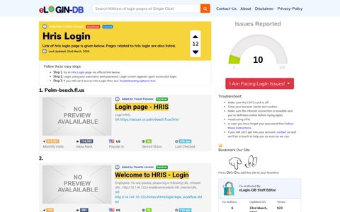 Hris Login - Find Login Page of Any Site within Seconds!