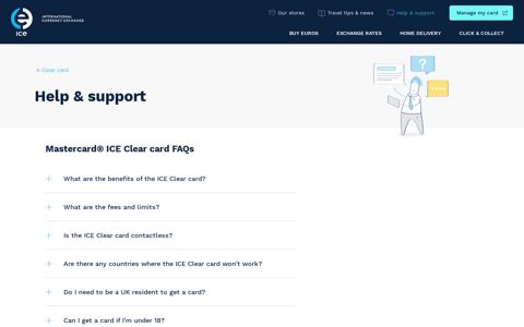 FAQ | ICE Clear Card | ICE - International Currency Exchange