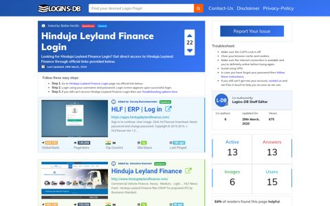 Hinduja Leyland Finance Login - Logins-DB