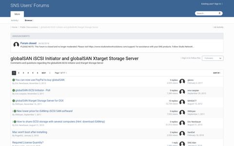 globalSAN iSCSI Initiator and globalSAN Xtarget Storage Server