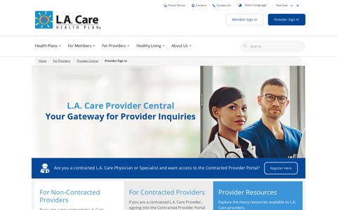 L.A. Care Provider Central | L.A. Care Health Plan