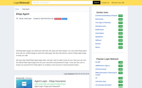 Login Etiqa Agent or Register New Account