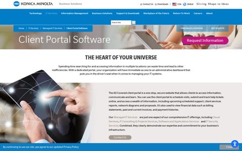 Client Portal Software & Solutions. Konica Minolta