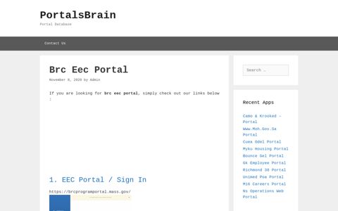 Brc Eec - Eec Portal / Sign In - PortalsBrain - Portal Database