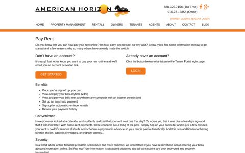Pay Rent - American Horizon Property Management