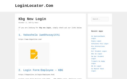 Kbg New Login - LoginLocator.Com