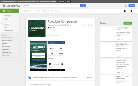 Footclubs Compagnon - Apps on Google Play