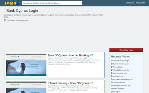 I Bank Cyprus Login