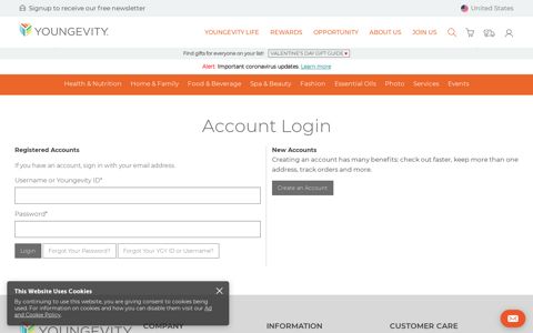 Account Login - Youngevity