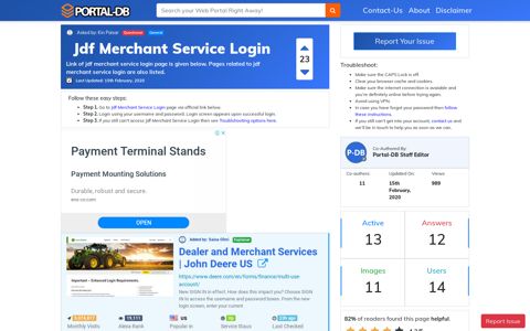 Jdf Merchant Service Login - Portal-DB.live