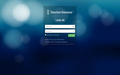 Doctor Genius: Login