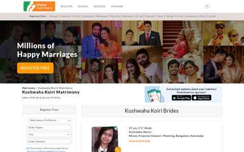 Kushwaha Koiri Matrimony - Find lakhs of Kushwaha Koiri ...