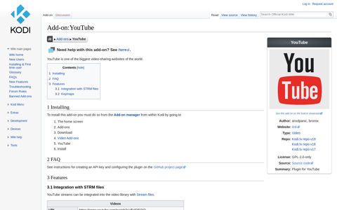 Add-on:YouTube - Official Kodi Wiki